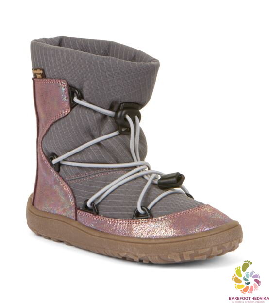 Froddo Tex Winter Grey Pink Suede Boots - Awesome Shoes