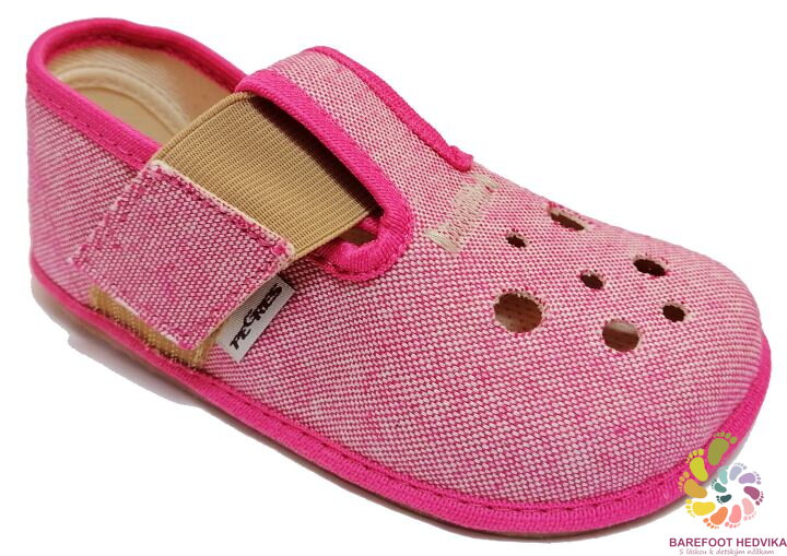 Pegres - BF03 - zapatillas de casa barefoot - rosa – Cacles Barefoot
