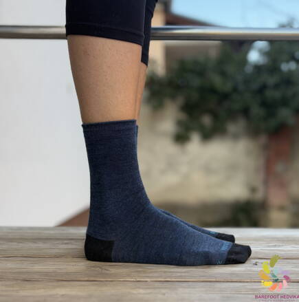 Hedvika ponožky 80% Merino Klasik Dark Blue